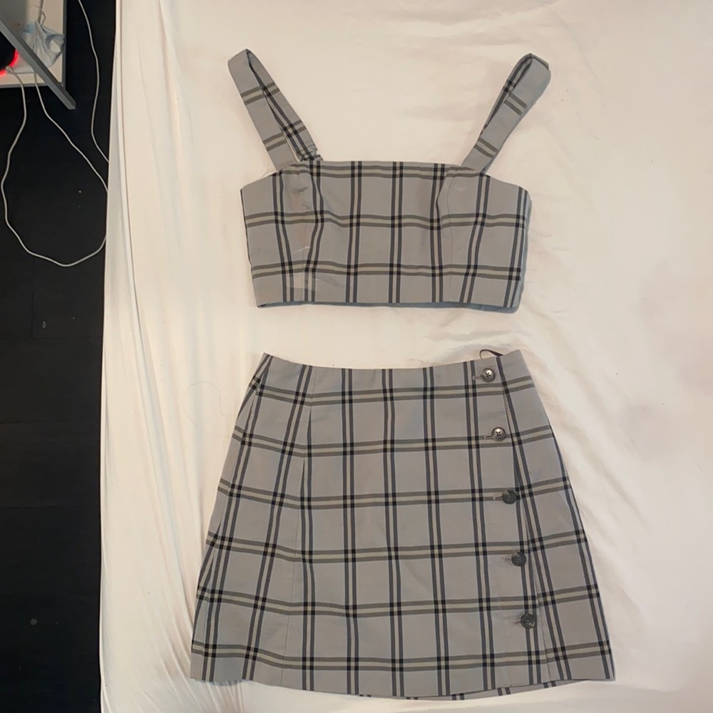 Aritzia Sunday Best top and skirt matching set